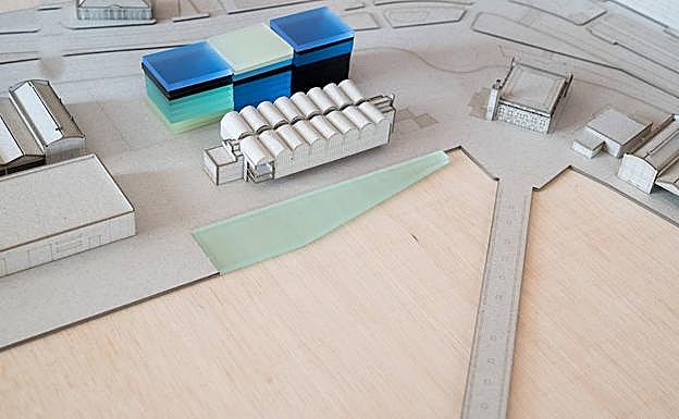 Maqueta de la zona. 