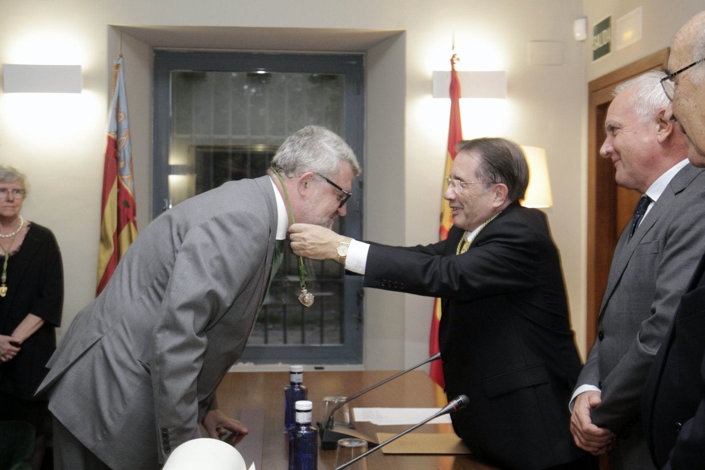 El director del Prado, Miguel Falomir, ingresó ayer como catedrático en la Academia de San Carlos. 