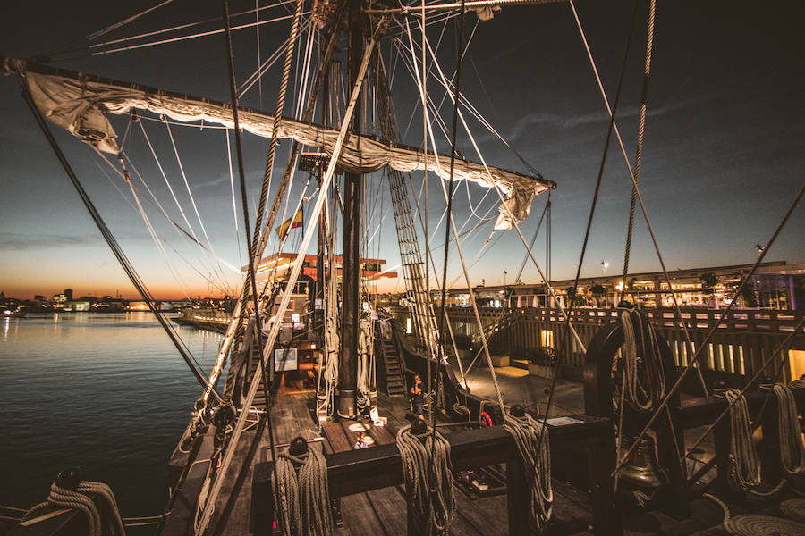 El histórico navío estará en la Marina hasta el próximo domingo. Su horario de visita es de 10 a 20 horas. 