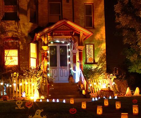 La decoración de las casas estadounidenses en Halloween