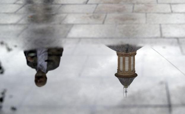 Lluvia en la ciudad de Valencia.