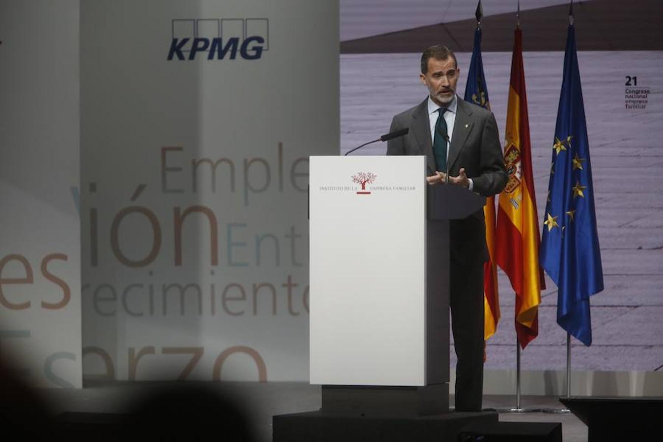 Fotos: El rey Felipe VI inaugura el XXI Congreso Nacional de Empresa Familiar en Valencia