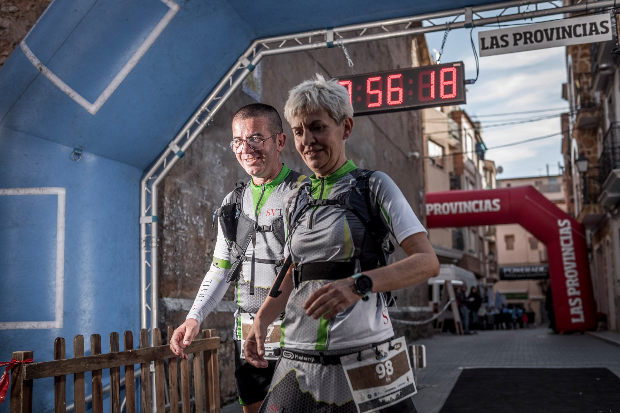 Galería de fotos de la llegada a meta de la carrera de 55 kilómetros del Trail de Montanejos 2018 