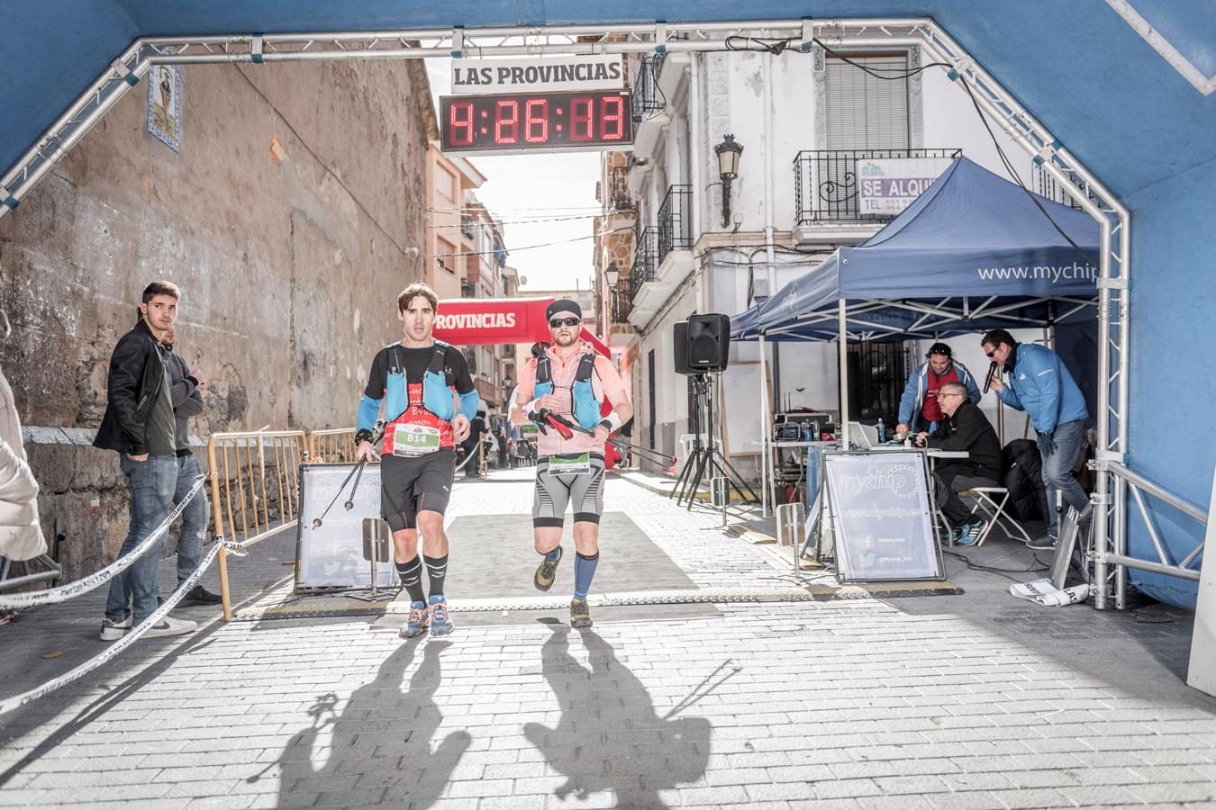 Galería de fotos de la llegada a meta de la carrera de 30 kilómetros del Trail de Montanejos 2018