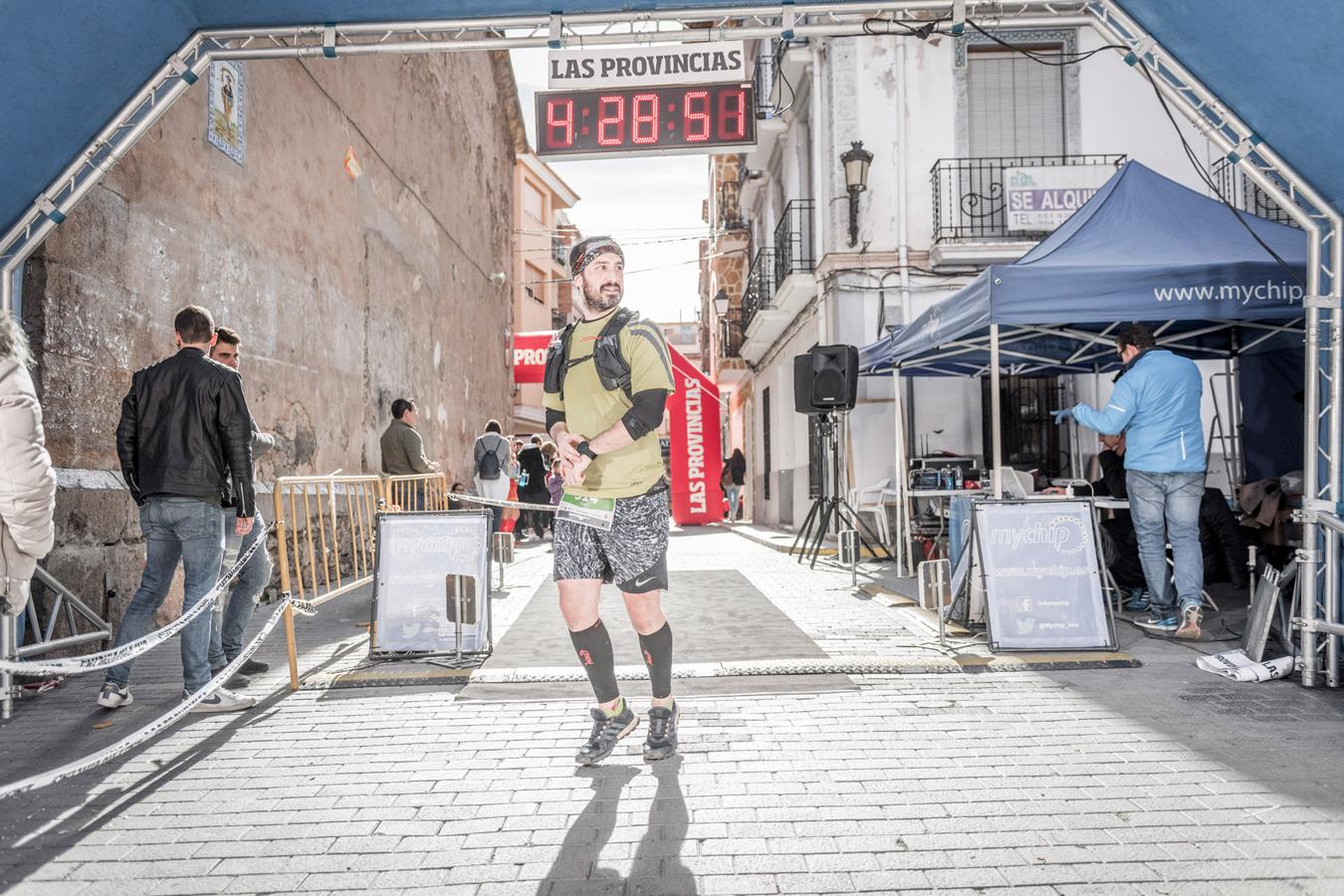 Galería de fotos de la llegada a meta de la carrera de 30 kilómetros del Trail de Montanejos 2018