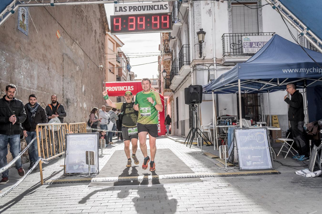 Galería de fotos de la llegada a meta de la carrera de 30 kilómetros del Trail de Montanejos 2018