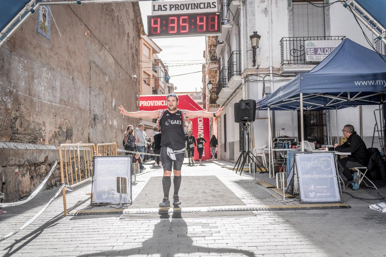 Galería de fotos de la llegada a meta de la carrera de 30 kilómetros del Trail de Montanejos 2018