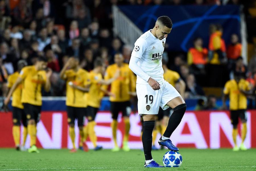 Estas son las imágenes que deja el choque de la cuarta jornada de Champions en Mestalla