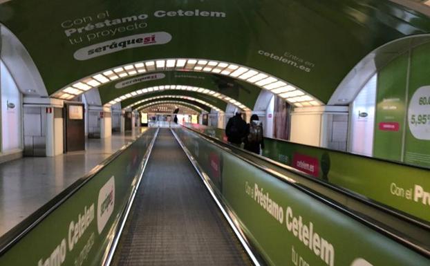 La estación de Atocha, vacía. 