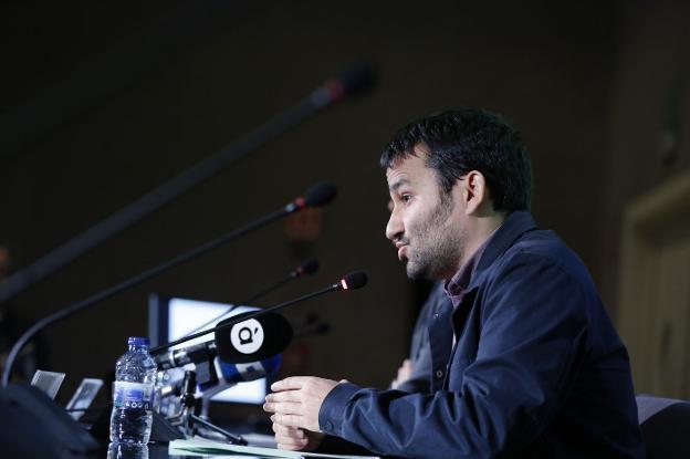 El conseller de Educación, Vicent Marzà, durante una rueda de prensa. 