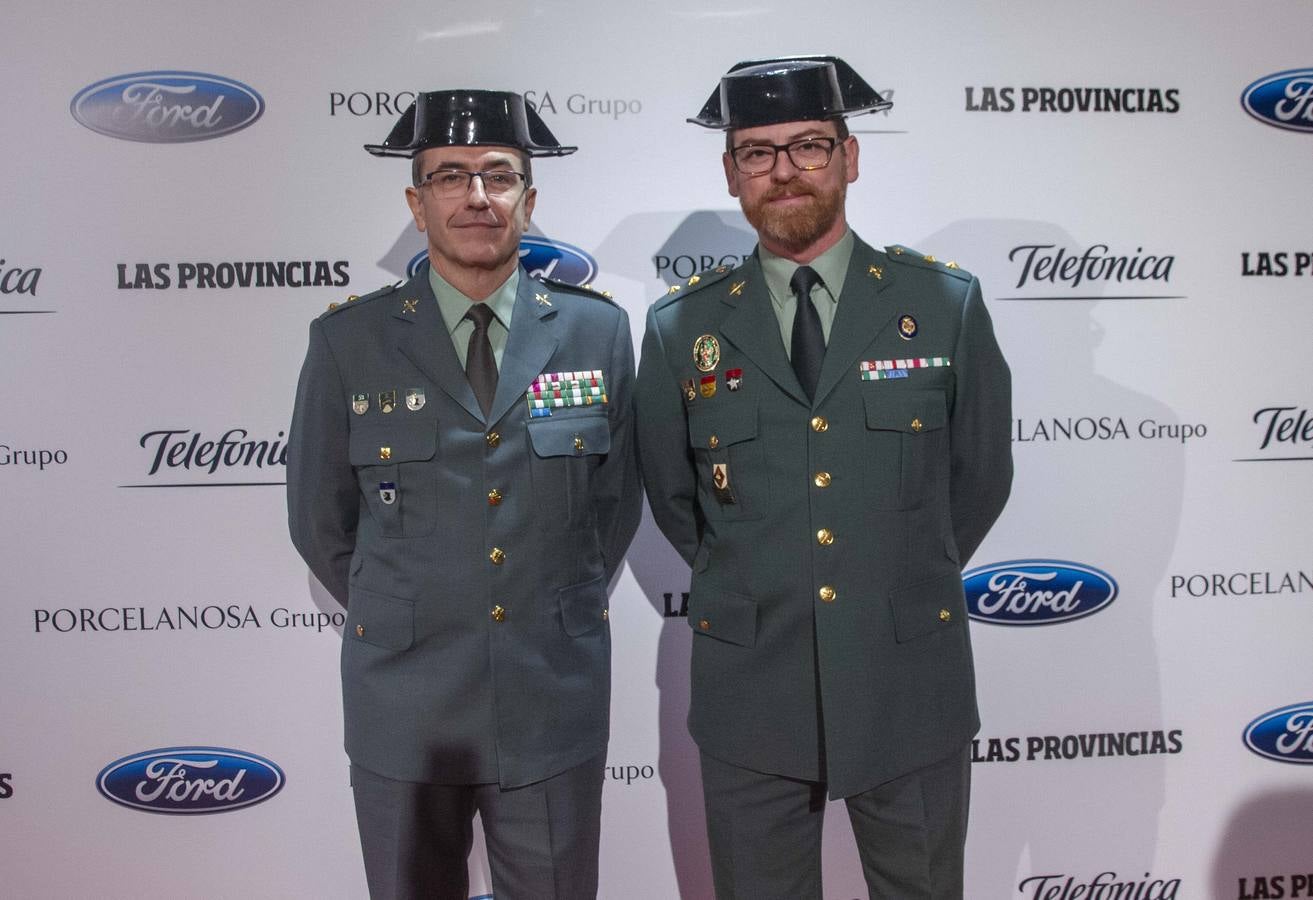 José Antonio Fernández y Javier Sánchez, tenientes coronel de la Guardia Civil en Valencia.