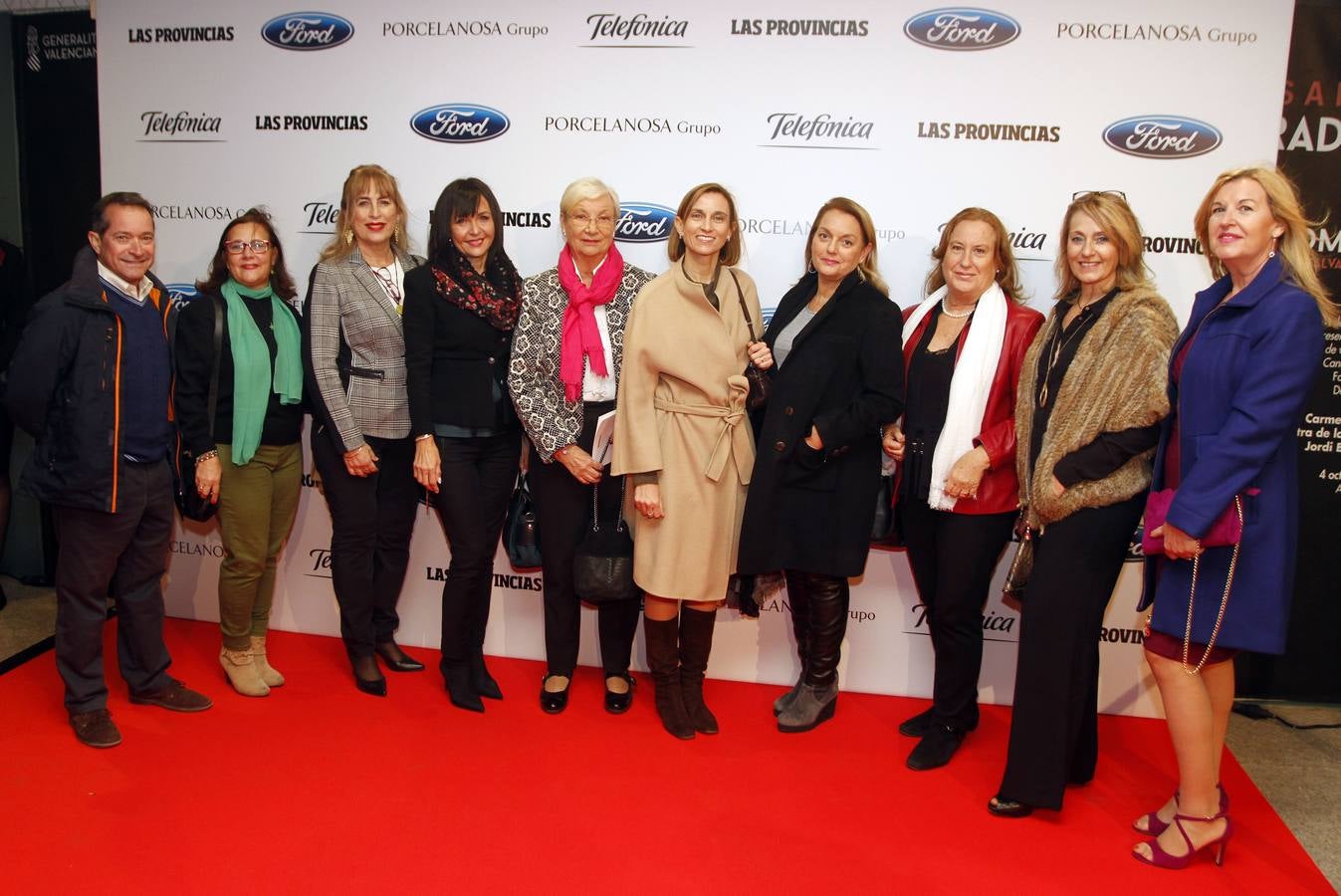 José Alcañiz, Manuela Julià, Ana Ferrer, Lola Cubells, Nadine Cussac, Helena Ayoza, María José Andrés, María Luisa Sánchez, Engenia Lisarde y María Ángeles Juan.