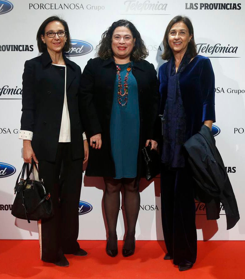 De izquierda a derecha, Patricia Albert, Inma Real y Pilar Roberto.