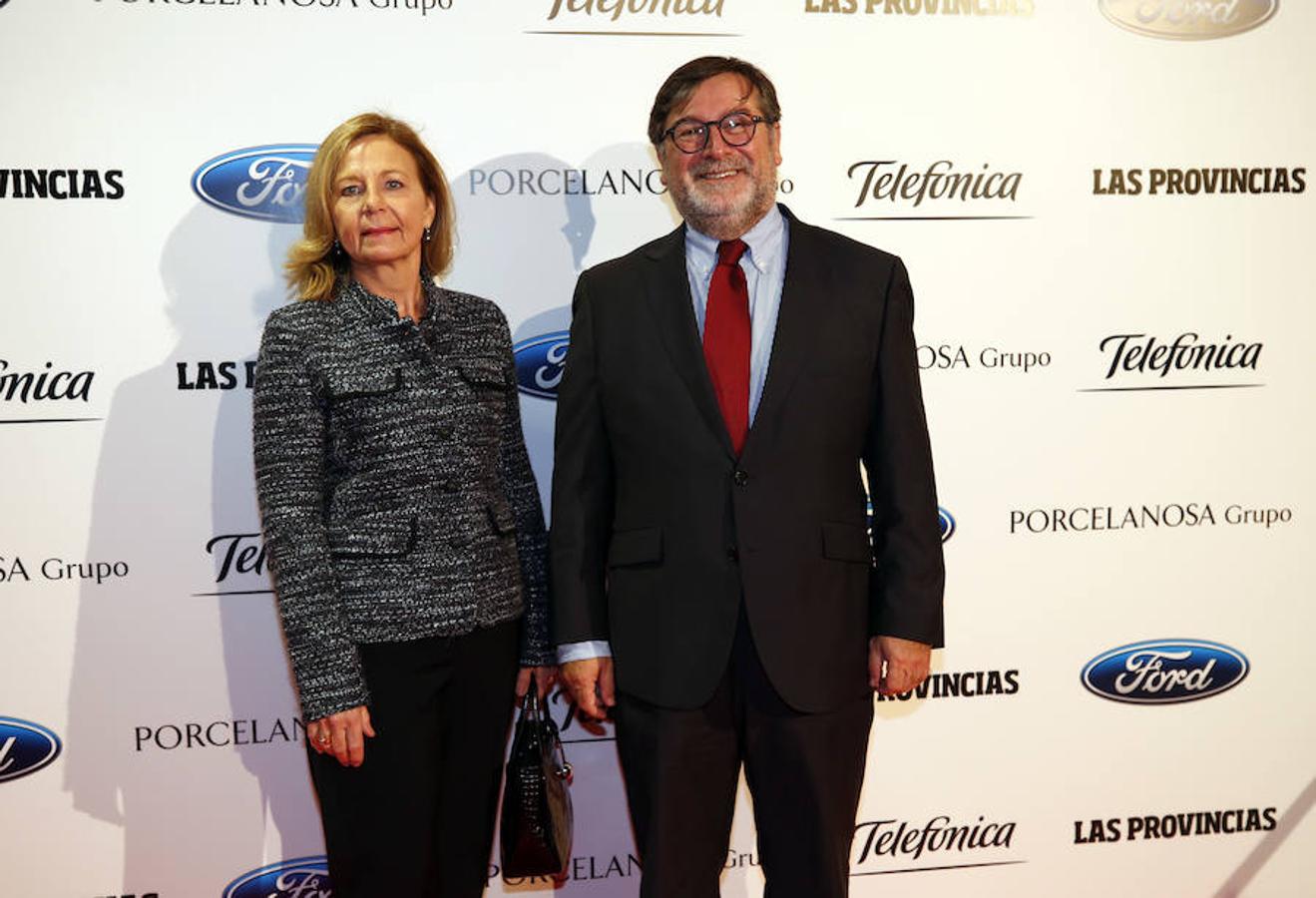 El presidente de la Fundación Goerlich, Andrés Goerlich, junto a su mujer, Cristina Buch.