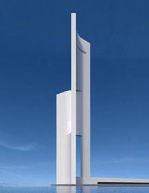 Imagen secundaria 2 - Una empresa propone levantar en la Marina de Valencia una torre eólica de 170 metros