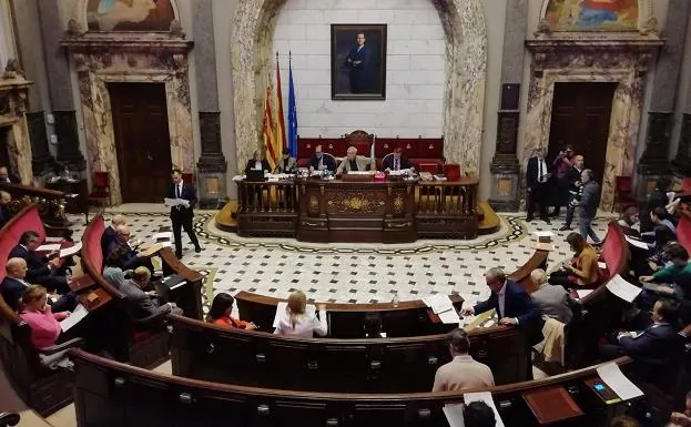 Pleno del Ayuntamiento de Valencia.