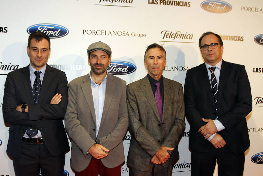 Jordi Azorín, Massimo Mallas, Salvador Santamaría y Javier Arguiano, de Hidraqua.