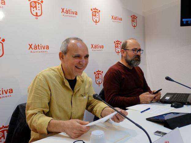 El concejal Albert Boluda, en la presentación de la programación. 