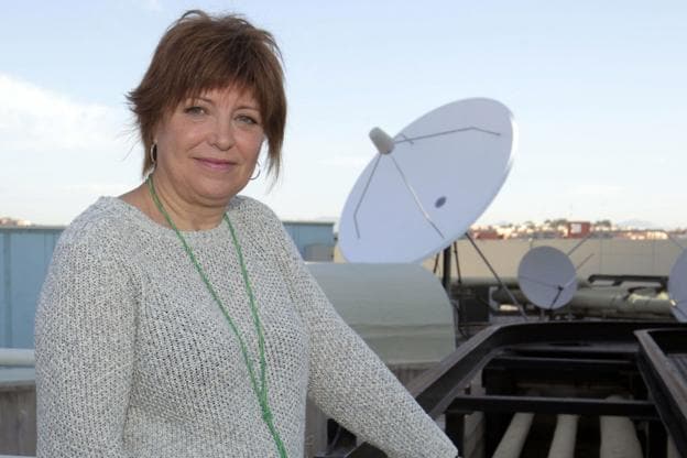 La directora de À Punt, Empar Marco, en las instalaciones de la cadena. 