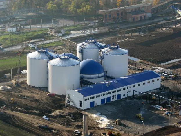 Planta de biogás en Ucrania, obra de Genia Global Energy. 