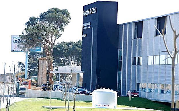 Hospital de Dénia donde se encuentra el paciente de difteria. 