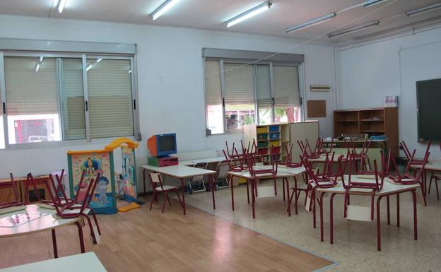 Aula de Infantil en un colegio valenciano. 