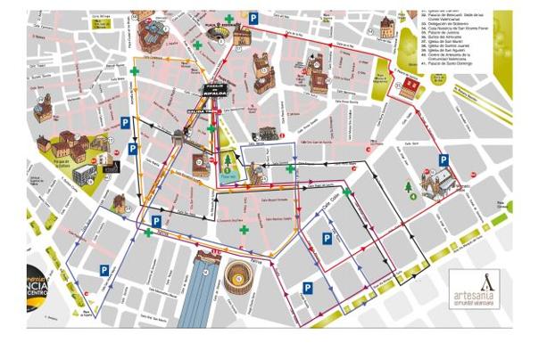 Rutas y recorridos del trenet de Nadal. 