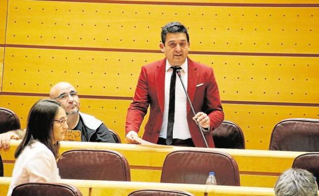 Carles Mulet, de Compromís, en el Senado.