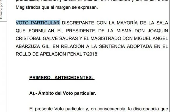 PDF | La sentencia firme de La Manada y los dos votos particulares