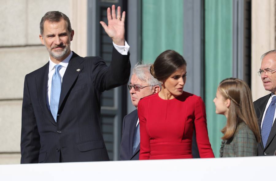 Los Reyes, Felipe y Letizia; la princesa Leonor, la infanta Sofía, el Rey y la Reina eméritos, Juan Carlos y Sofía, han sido protagonistas este jueves 6 de diciembre de 2018 de los actos en conmemoración de la Constitución española.