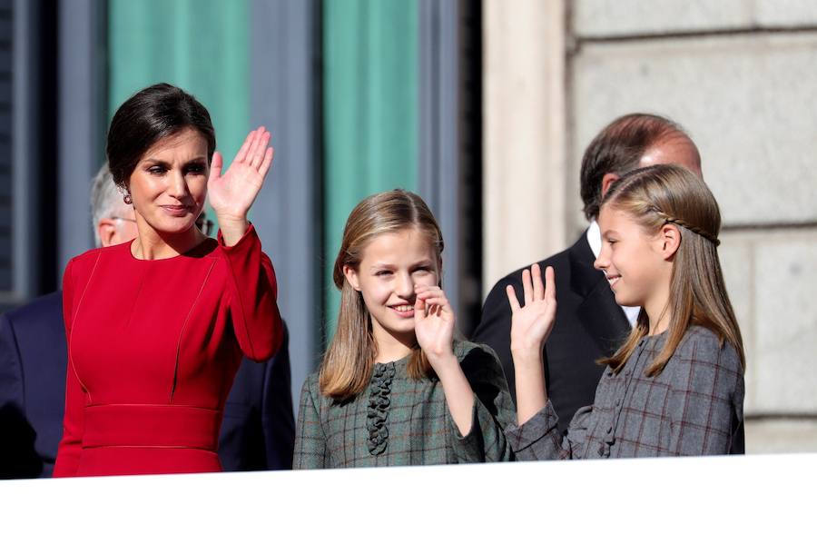 Los Reyes, Felipe y Letizia; la princesa Leonor, la infanta Sofía, el Rey y la Reina eméritos, Juan Carlos y Sofía, han sido protagonistas este jueves 6 de diciembre de 2018 de los actos en conmemoración de la Constitución española.