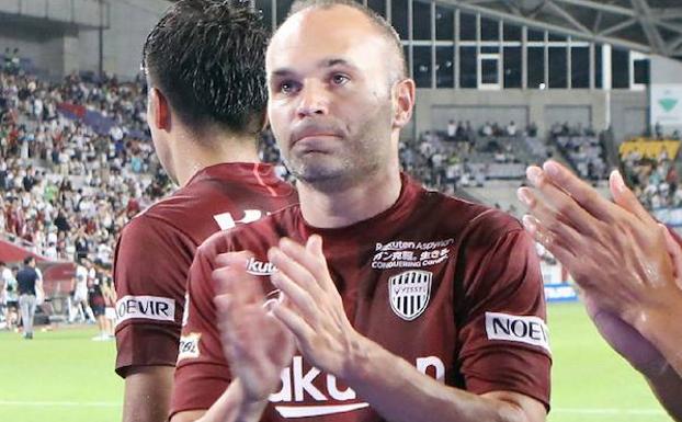 Andrés Iniesta, jugador del Vissel Kobe. 