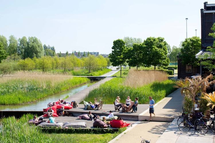 Parque de la Cultura Westergasfabriek en Amsterdam.