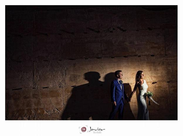 El ingeniero Antonio Navarro y su esposa (Maje) el día de su boda. 