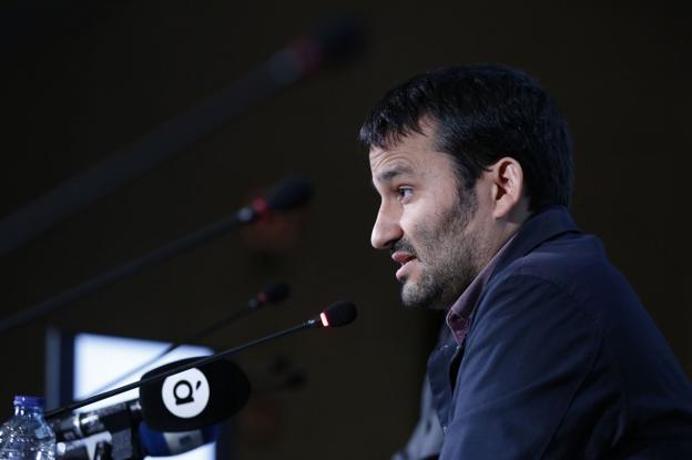 El conseller Vicent Marzà, durante la presentación de la temporada del IVAM. 