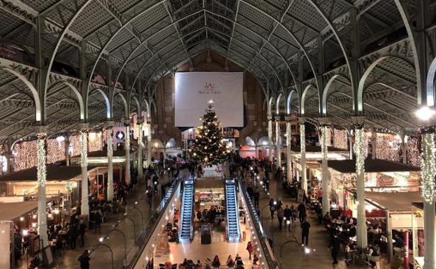 El Mercado de Colón presenta un aspecto de lo más navideño. 