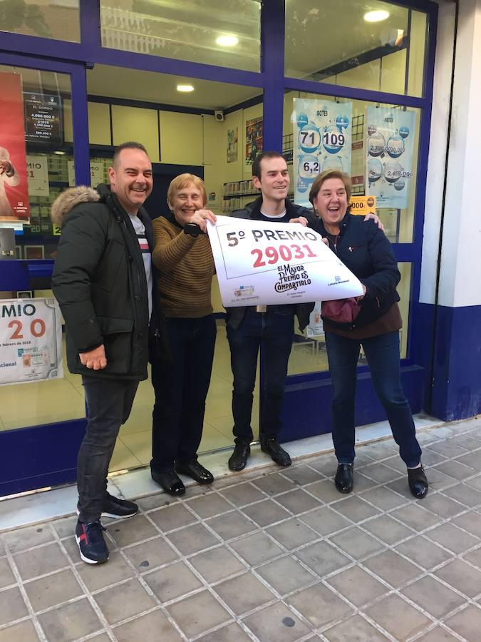 El quinto premio de la lotería, el número 29031, ha caído en nueve municipios valencianos. Mislata ha sido el más afortunado, con 1,8 millones de euros repartidos.