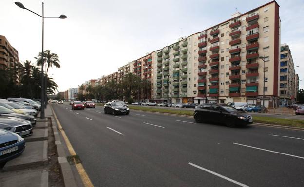 Imagen de la Avenida Ausiàs March de Valencia. 