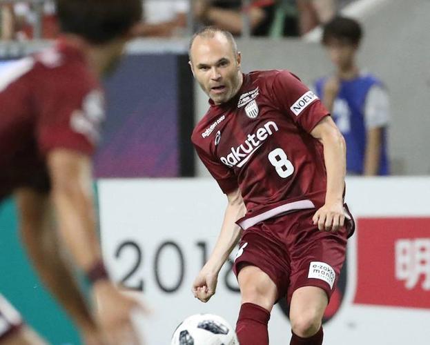 Iniesta, durante un partido del Vissel Kobe. 