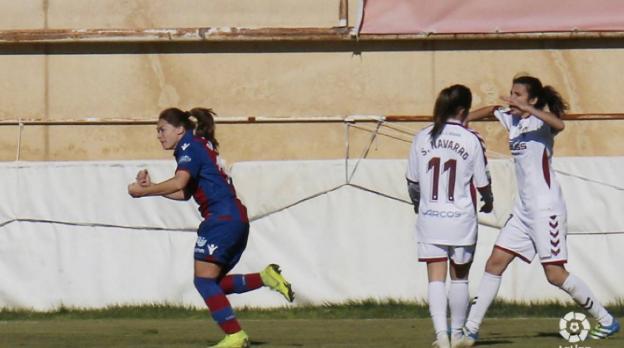 Banini celebra el gol que dio la victoria al Levante UD. 