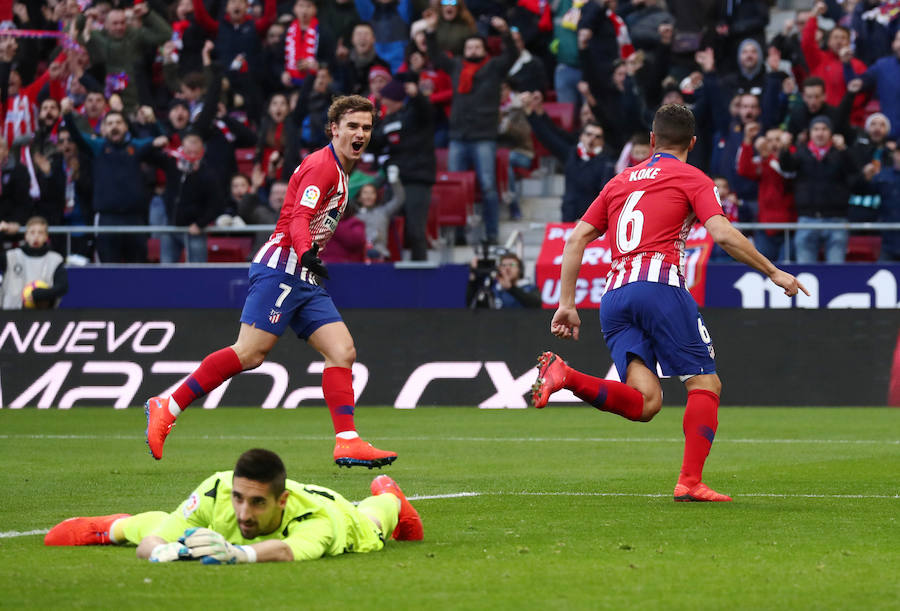 El partido de la jornada 19 de LaLiga en el Wanda Metropolitano deja estas imágenes de las mejores jugadas