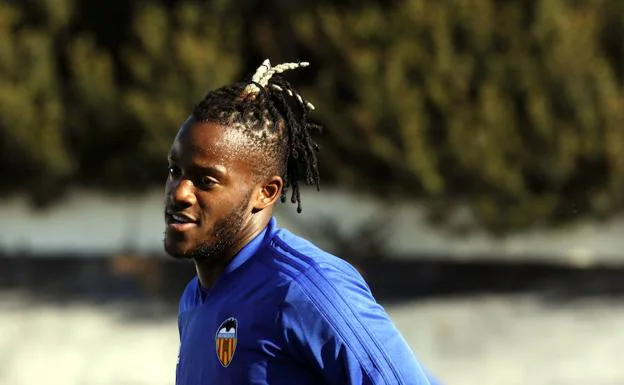 Batshuayi, en una sesión reciente con el Valencia.