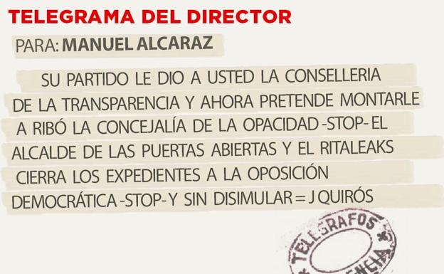 Telegrama para Manuel Alcaraz