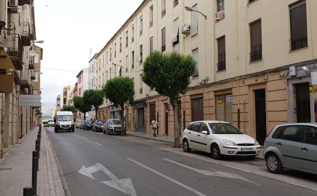 Una calle de Ontinyent.