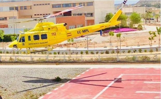 Helicóptero Alfa 1 del Consorcio Provincial de Bomberos de Alicante. 