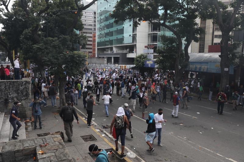 Fotos: Enfrentamientos en Venezuela tras la autoproclamación de Juan Guaidó