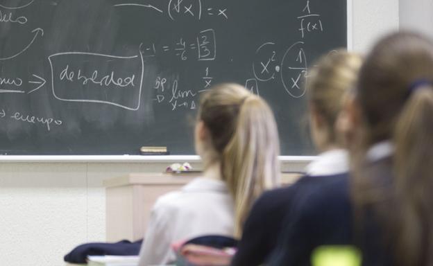 Una clase de Bachillerato perteneciente a un centro concertado de Valencia.