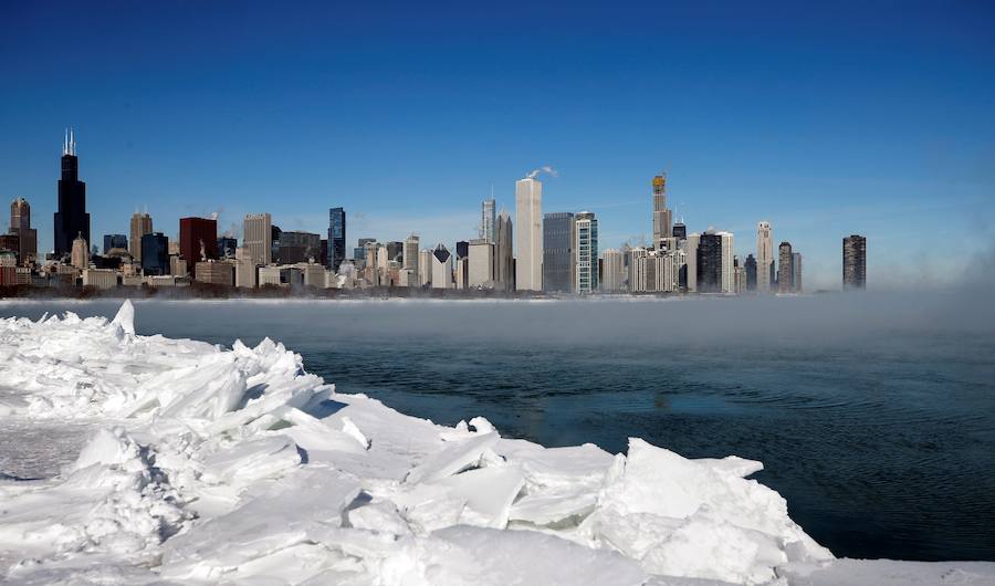 Fotos: Chicago desaparece bajo el hielo