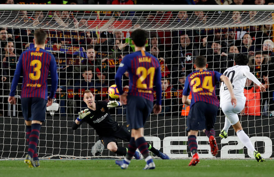 Estas son las imágenes que deja el partido de la jornada 22 de LaLiga en el Camp Nou