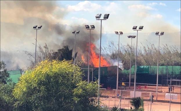 Incendio en Alicante. 